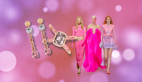 Bubbly Pink Gem Designs to Match Your New Year's Bubbles
