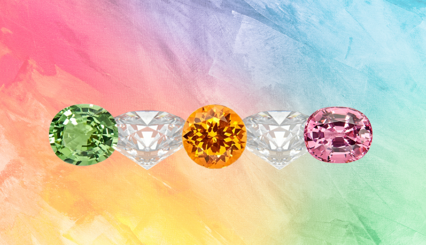 Coloured Gems vs. Diamonds