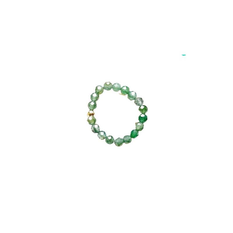 green tourmaline ring band