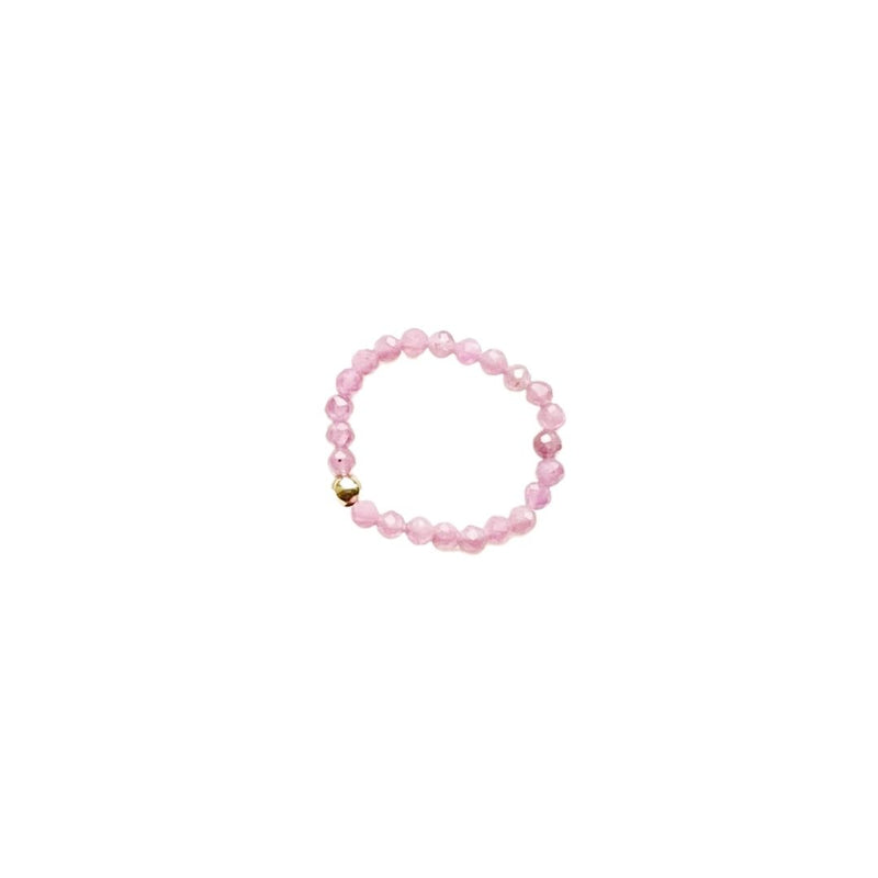 pink tourmaline ring band