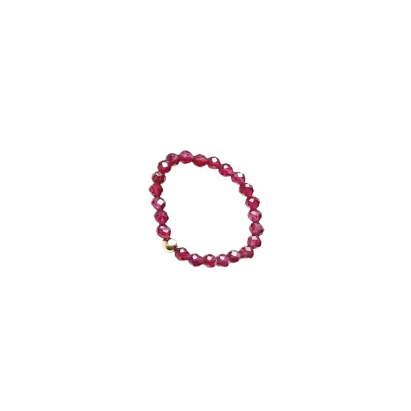 red garnet ring band